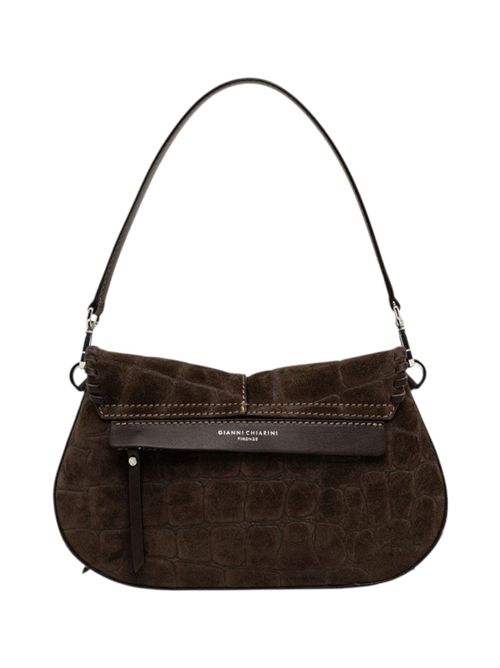 Helena round brown crocodile print bag Gianni Chiarini | BS11878-CMCOCCO2107